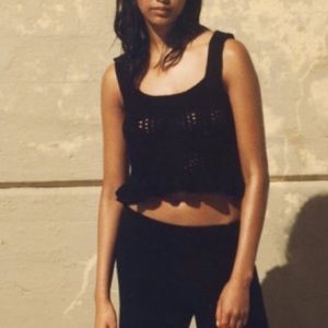 NWOT Zara pointelle knit top